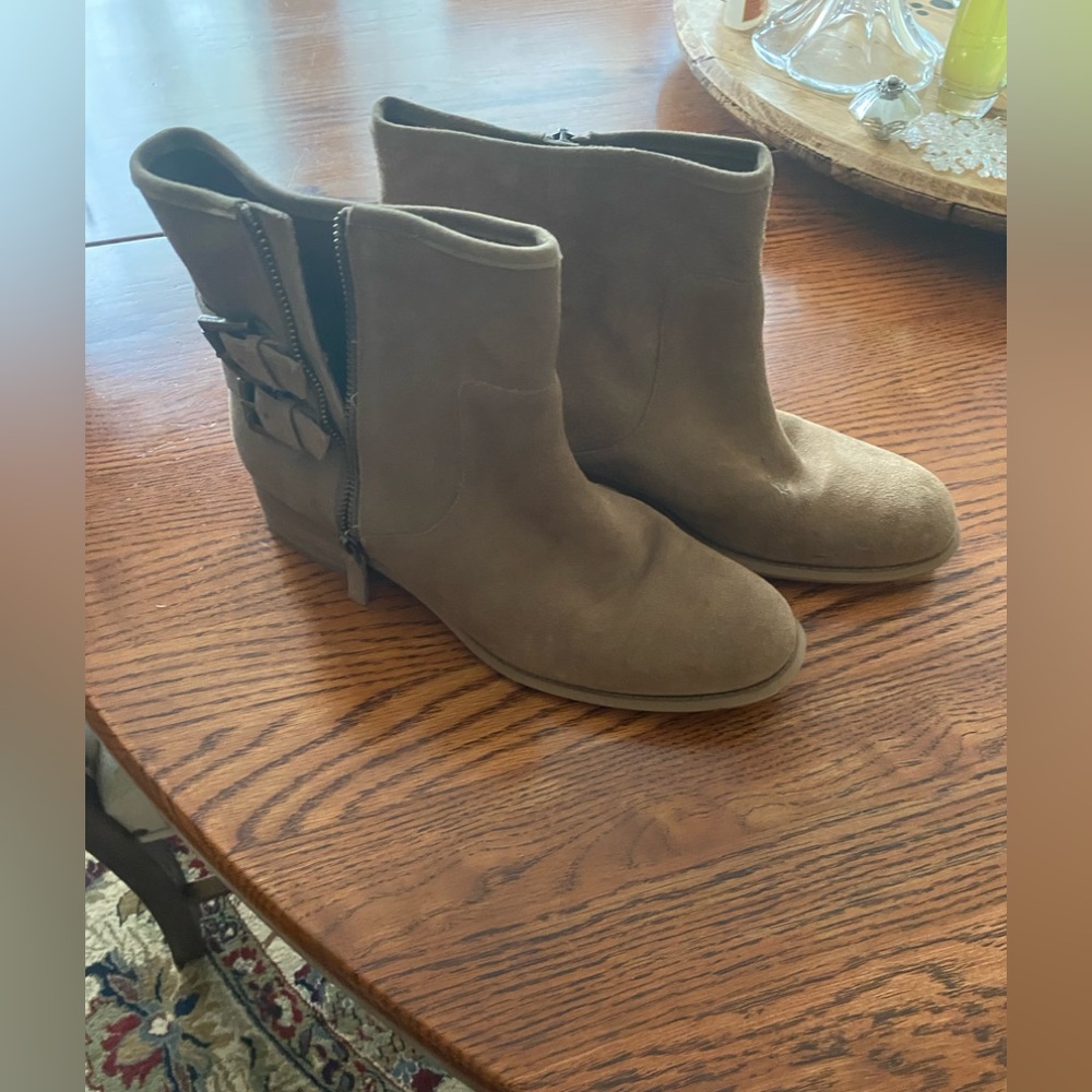Suede Camel Colored 9 west boots